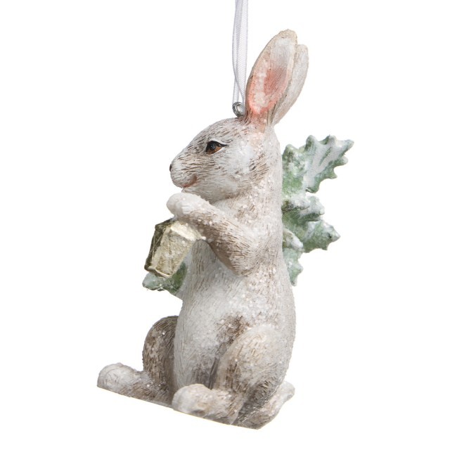 Елочное украшение "кролик" 5,5х5х10 см Lefard (162-1318)