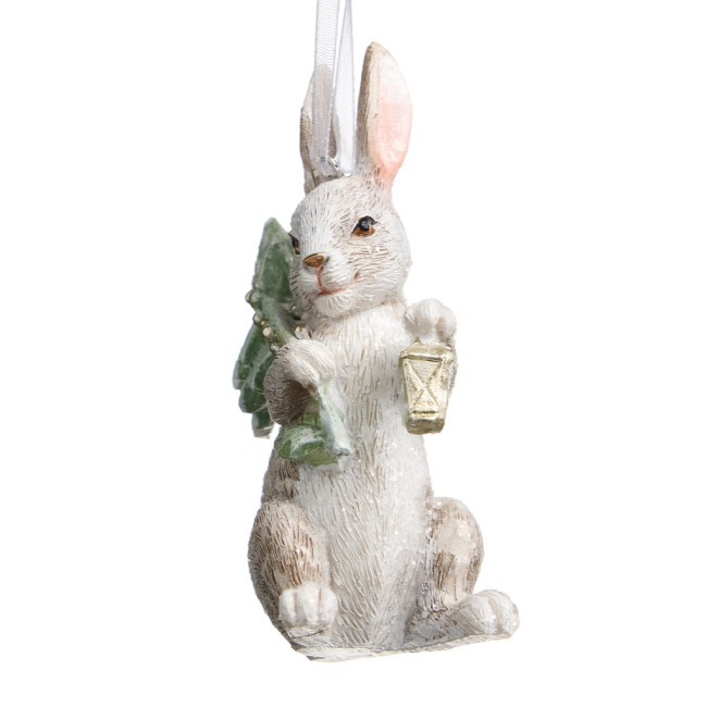 Елочное украшение "кролик" 5,5х5х10 см Lefard (162-1318)