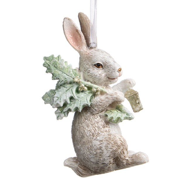 Елочное украшение "кролик" 5,5х5х10 см Lefard (162-1318)