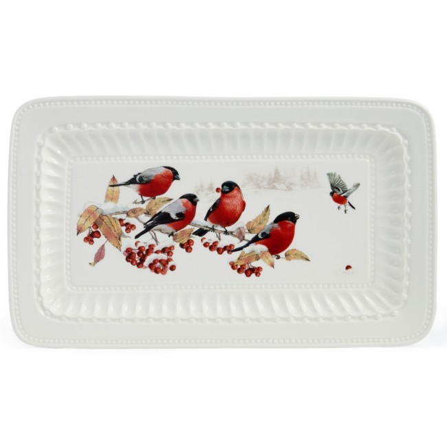 Блюдо lefard "лесная сказка" 30 см прямоуг. снегири Lefard (441-029)