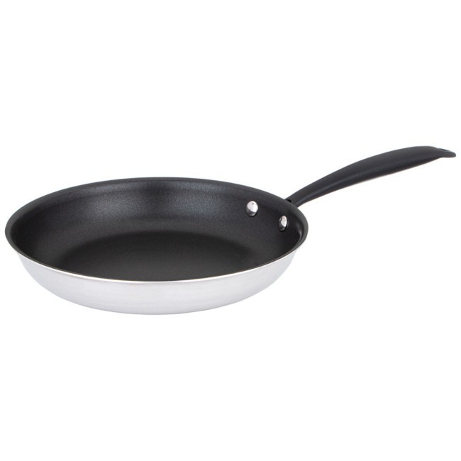 Сковорода c антипригарным покрытием "iron chef" agness 22*4.4cm технология 3-ply, нерж.сталь 18/10 Agness (947-101)