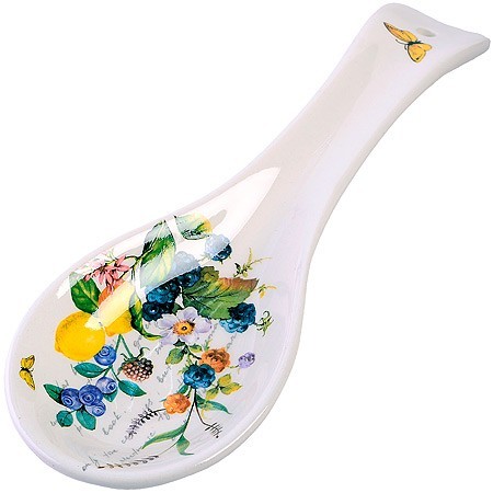 Подставка для ложки 22,3см Лесные ягоды с лимонами доломит LR (60139) Подставка для ложки 22,3см Лесные ягоды с лимонами доломит LR (60139)