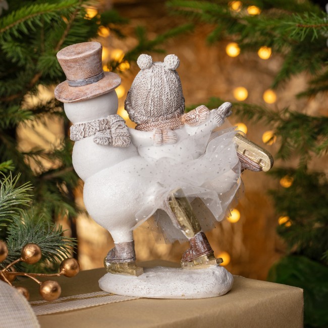 Статуэтка "снеговики" 16х9,5х18,5 см Lefard (162-1288)