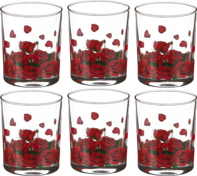 Набор стаканов из 6 шт. "розарий" 255 мл Алешина Р.р. (484-370) Набор стаканов из 6 шт. "розарий" 255 мл Алешина Р.р. (484-370)