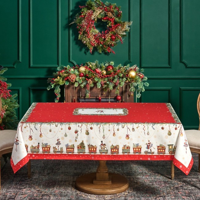 Скатерть "щелкунчик" 160х220см ,красный,100% хлопок,твил Lefard (850-762-21) Скатерть "щелкунчик" 160х220см ,красный,100% хлопок,твил Lefard (850-762-21)