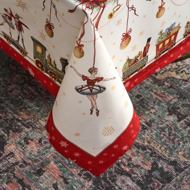 Скатерть "щелкунчик" 160х220см ,красный,100% хлопок,твил Lefard (850-762-21) Скатерть "щелкунчик" 160х220см ,красный,100% хлопок,твил Lefard (850-762-21)