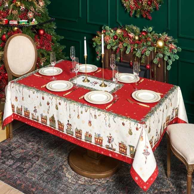 Скатерть "щелкунчик" 160х220см ,красный,100% хлопок,твил Lefard (850-762-21) Скатерть "щелкунчик" 160х220см ,красный,100% хлопок,твил Lefard (850-762-21)