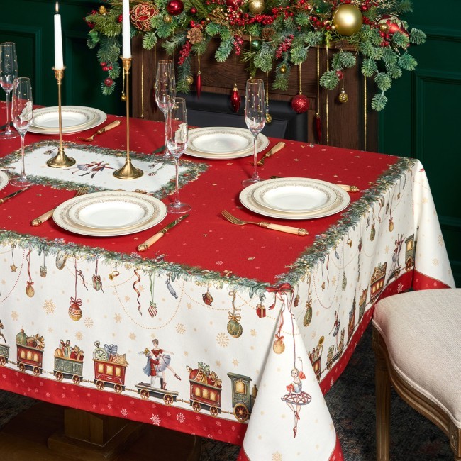 Скатерть "щелкунчик" 160х220см ,красный,100% хлопок,твил Lefard (850-762-21) Скатерть "щелкунчик" 160х220см ,красный,100% хлопок,твил Lefard (850-762-21)