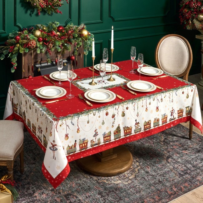 Скатерть "щелкунчик" 160х220см ,красный,100% хлопок,твил Lefard (850-762-21) Скатерть "щелкунчик" 160х220см ,красный,100% хлопок,твил Lefard (850-762-21)
