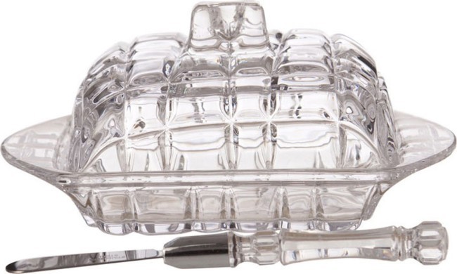 Масленка + нож 17,5*11 см. высота=7,5 см. коллекция "muza" LEFARD (355-024) Масленка + нож 17,5*11 см. высота=7,5 см. коллекция "muza" LEFARD (355-024)