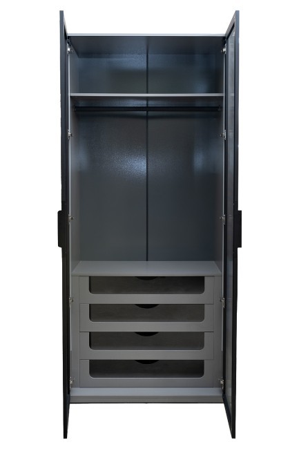 GD-10012-6 Шкаф Alto двухд c выдвиж ящик, цвет серый Кобальт, дверцы стекло(рифленое) 100*57*228.5см (TT-00013910) GD-10012-6 Шкаф Alto двухд c выдвиж ящик, цвет серый Кобальт, дверцы стекло(рифленое) 100*57*228.5см (TT-00013910)