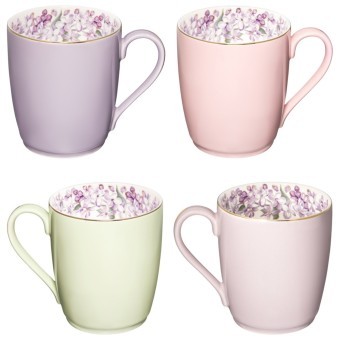 Набор кружек lefard "lilac" 4 шт. 300 мл Lefard (760-796-1) Набор кружек lefard "lilac" 4 шт. 300 мл Lefard (760-796-1)