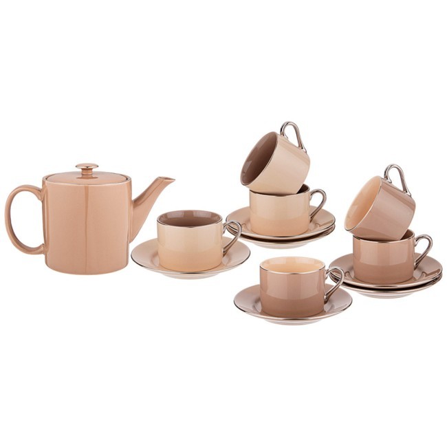 Чайный сервиз lefard "break time" на 6 пер. 13 пр. 700/180 мл капучино Lefard (86-2526) Чайный сервиз lefard "break time" на 6 пер. 13 пр. 700/180 мл капучино Lefard (86-2526)