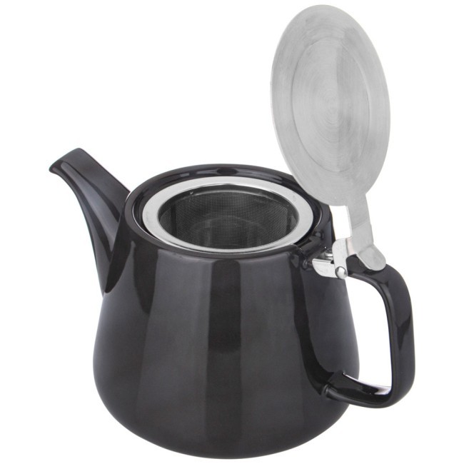 Чайник с металл.ситом и крышкой bronco "luster" 1200мл, 23,5*11*12,5см, темно-серый Bronco (470-409)