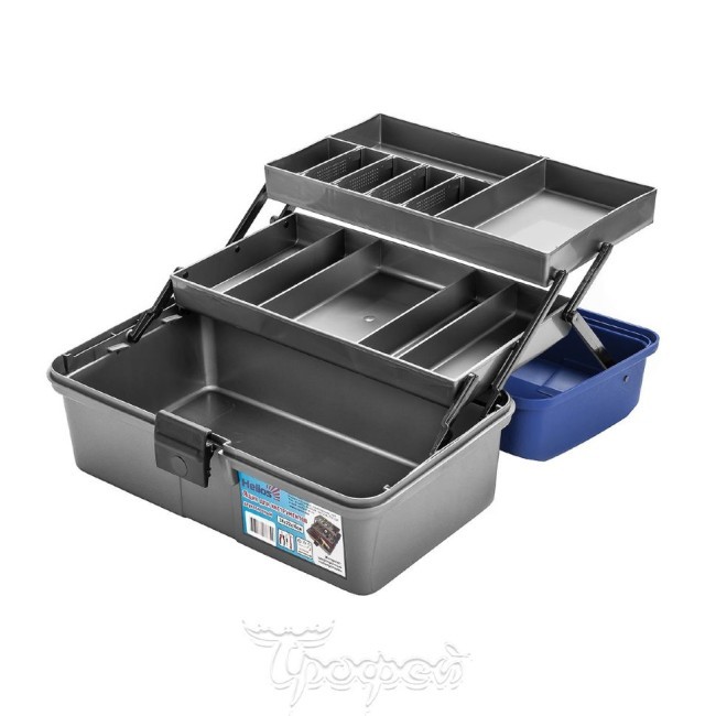 Ящик для инструментов Helios двухполочный синий (70144)