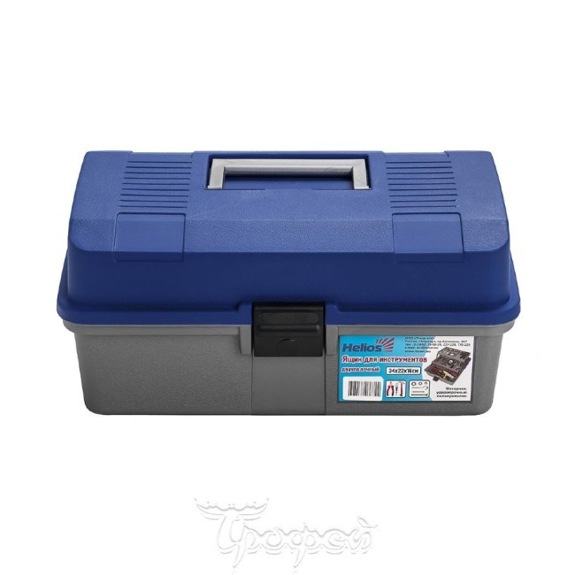 Ящик для инструментов Helios двухполочный синий (70144)