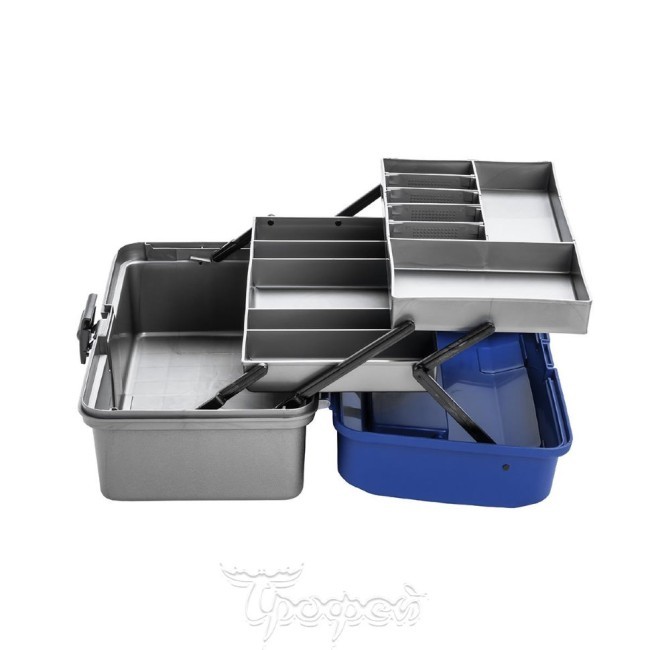 Ящик для инструментов Helios двухполочный синий (70144)