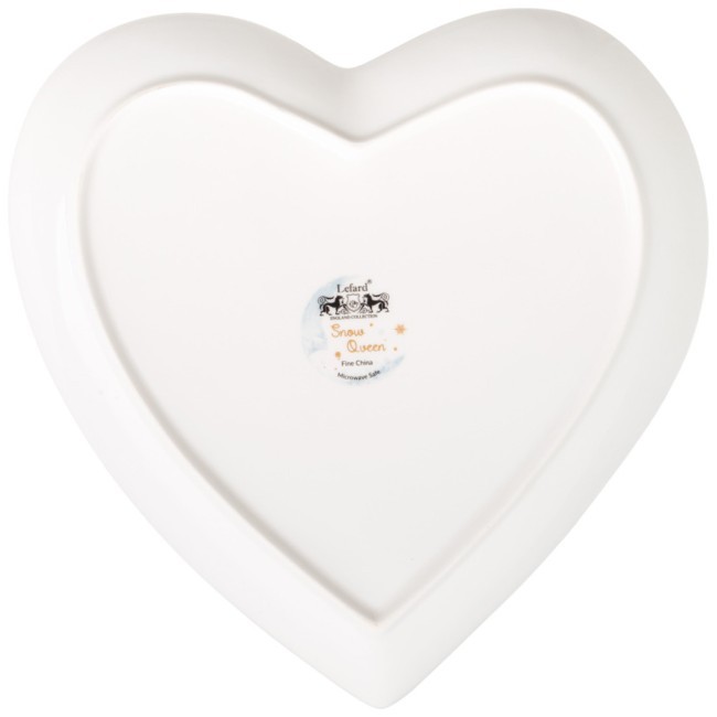 Тарелка lefard "снежная королева" в форме сердца 21,5*2 см Lefard (590-556)