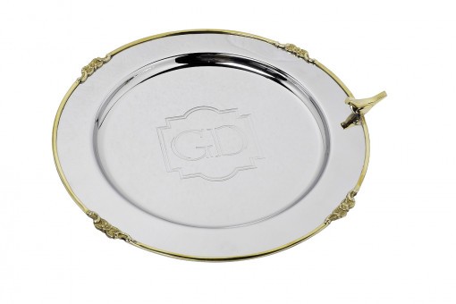 Поднос круглый "Bird" нерж.сталь d33*2см (TT-00008590)