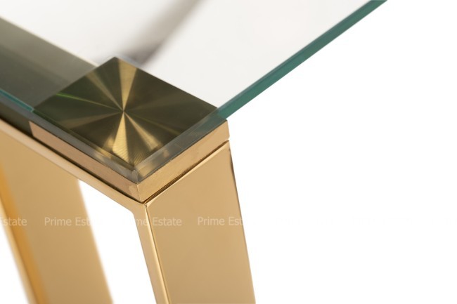 Консоль прозр.стекло/золото 120*40*78см (TT-00011826)