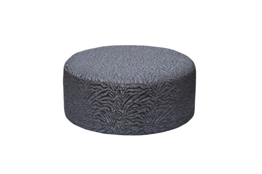 Пуф круглый Murano 80 жаккард принт синий Ana SIN 80*80*33см (TT-00011021)