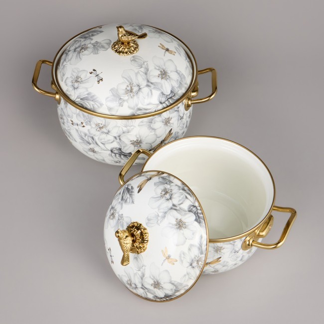 Набор кастрюль agness эмалированных серия "яблоневый сад", 4пр. 2,1л и 3,8л Agness (950-602) Набор кастрюль agness эмалированных серия "яблоневый сад", 4пр. 2,1л и 3,8л Agness (950-602)