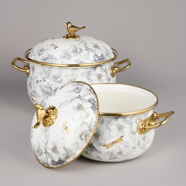 Набор кастрюль agness эмалированных серия "яблоневый сад", 4пр. 2,1л и 3,8л Agness (950-602) Набор кастрюль agness эмалированных серия "яблоневый сад", 4пр. 2,1л и 3,8л Agness (950-602)