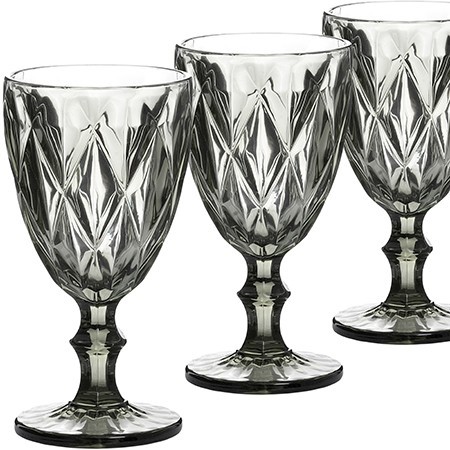 Набор бокалов 337 мл 6 шт серый LR (60436)