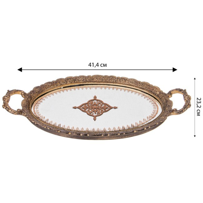 Поднос декоративный коллекция "рококо", 41,4*23,2*3,5cm Lefard (504-388) Поднос декоративный коллекция "рококо", 41,4*23,2*3,5cm Lefard (504-388)