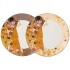 Набор тарелок закусочных lefard "поцелуй" (г. климт) 2 шт. 20,5 см, кремовая, серая Lefard (104-670)