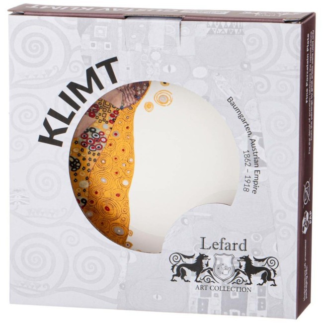 Набор тарелок закусочных lefard "поцелуй" (г. климт) 2 шт. 20,5 см, кремовая, серая Lefard (104-670) Набор тарелок закусочных lefard "поцелуй" (г. климт) 2 шт. 20,5 см, кремовая, серая Lefard (104-670)