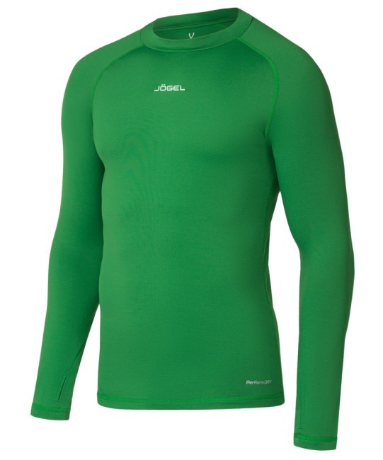 Джемпер компрессионный утепленный JÖGEL CAMP PerFormDRY Baselayer Top Warm, зеленый (2126298)