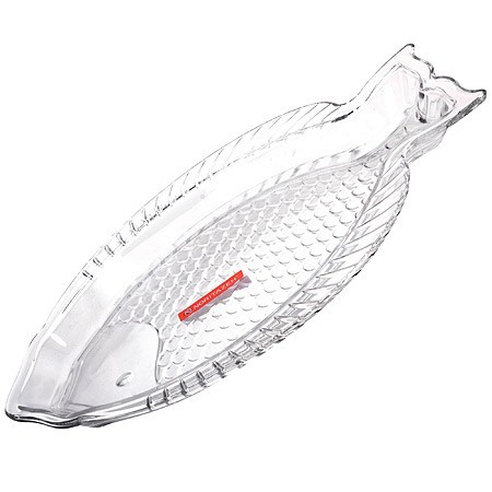 Блюдо 35х24см РЫБА стекло (641031)