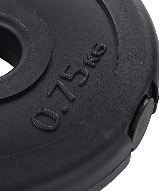 Диск пластиковый BASEFIT BB-203 d=26 мм, черный, 0,75 кг (1483989)