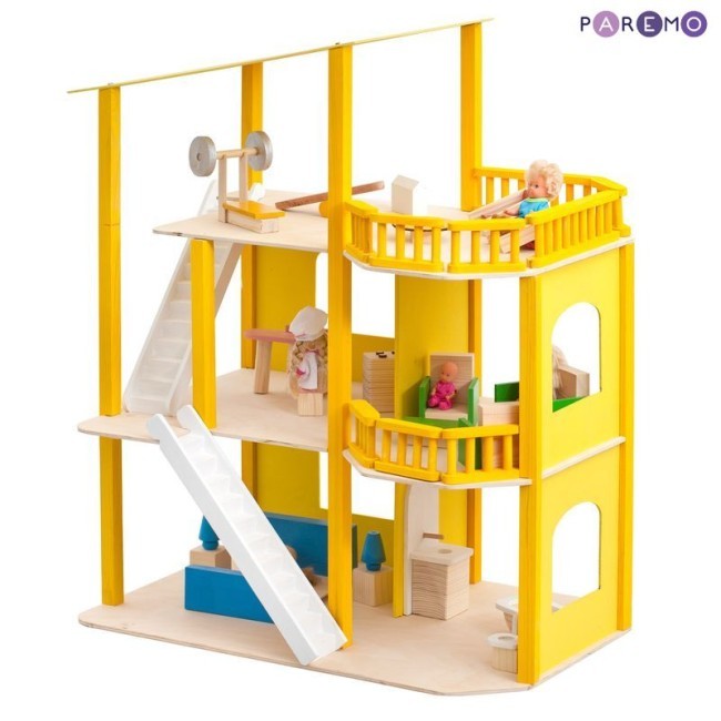 Деревянный кукольный домик "Солнечная Ривьера", с мебелью 21 предмет в наборе, для кукол 15 см (PD216-01) Деревянный кукольный домик "Солнечная Ривьера", с мебелью 21 предмет в наборе, для кукол 15 см (PD216-01)