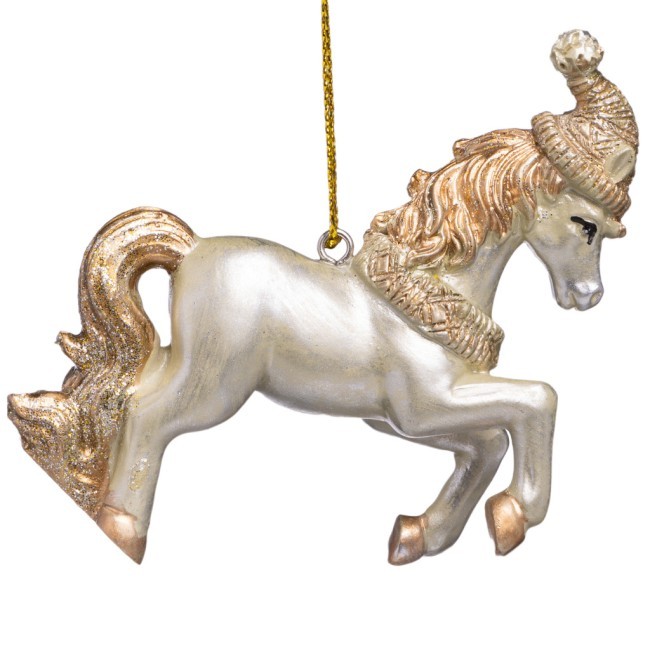 Елочное украшение "лошадка" 8х2,5х10 см Lefard (162-1322)