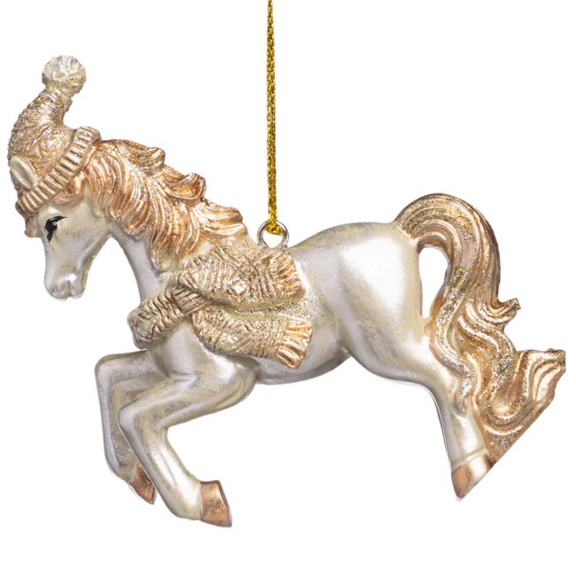 Елочное украшение "лошадка" 8х2,5х10 см Lefard (162-1322)