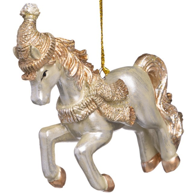 Елочное украшение "лошадка" 8х2,5х10 см Lefard (162-1322)