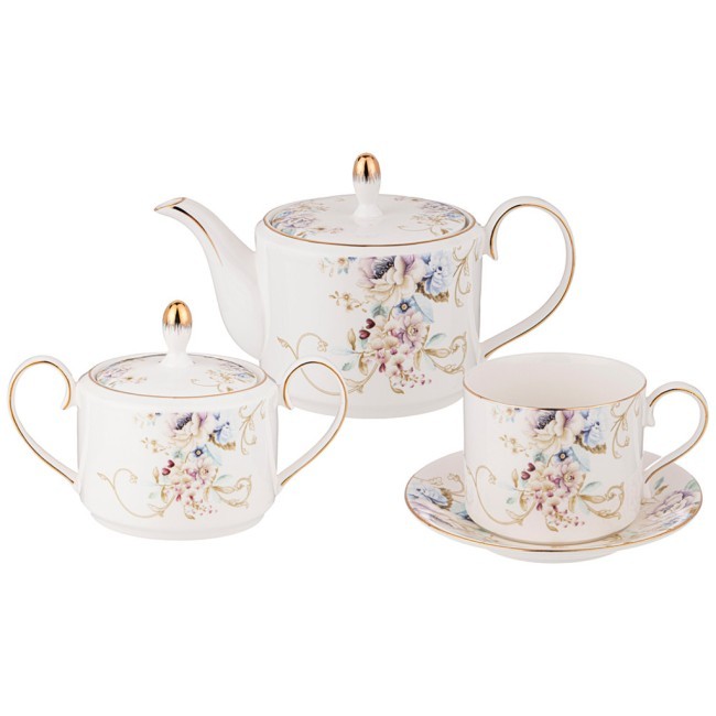Чайный сервиз lefard "завтрак у короля" на 6 пер. 14 пр. 1000/350/300 мл Lefard (590-329)