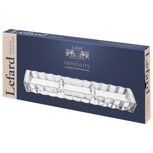 Блюдо сервировочное "crystality", 3 секции, 28,5*15*2,5 см Lefard (345-513) Блюдо сервировочное "crystality", 3 секции, 28,5*15*2,5 см Lefard (345-513)
