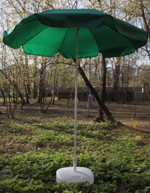 Зонт пляжный Митек ПЭ-180/8 (белый) (52288s94416)