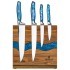 Набор ножей agness на деревянной подставке с магнитным держателем, 5 предметов, Agness (911-787)