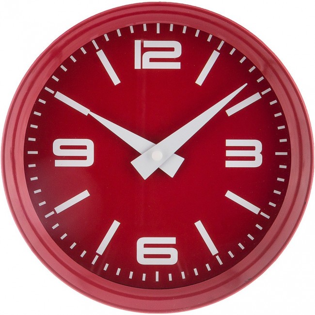 Часы настенные кварцевые "lovely home" 20,3*20,3*5,2 см цвет: красный Lefard (220-346)