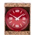 Часы настенные кварцевые "lovely home" 20,3*20,3*5,2 см цвет: красный Lefard (220-346)
