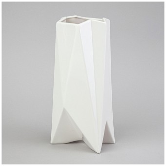 Ваза 10.5*8*24см цвет: белый Lefard (374-137)
