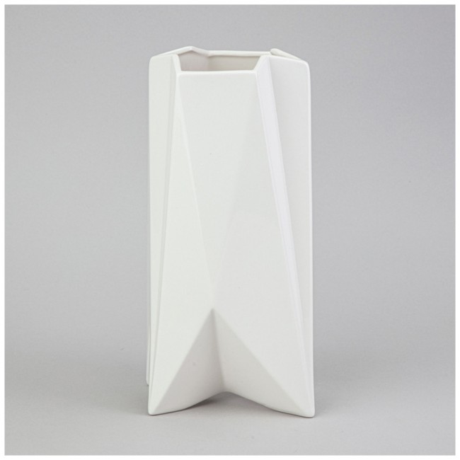 Ваза 10.5*8*24см цвет: белый Lefard (374-137)