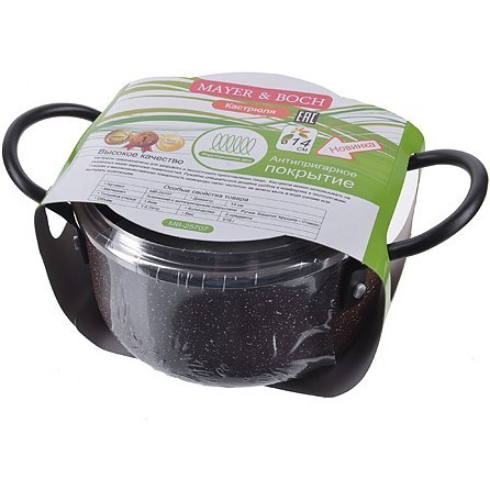 Кастрюля 14см 1л с/кр антипригарное покрытие мрам/кр АП Mayer&Boch (25707) Кастрюля 14см 1л с/кр антипригарное покрытие мрам/кр АП Mayer&Boch (25707)