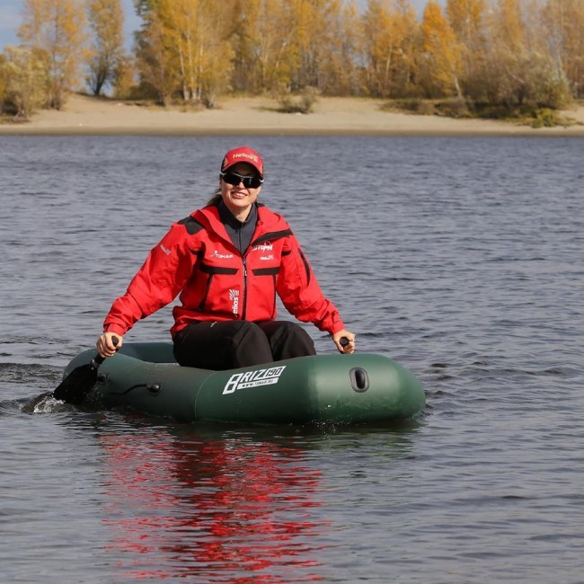 Лодка ПВХ Тонар Бриз 190 с гребками (зеленая) (72572)