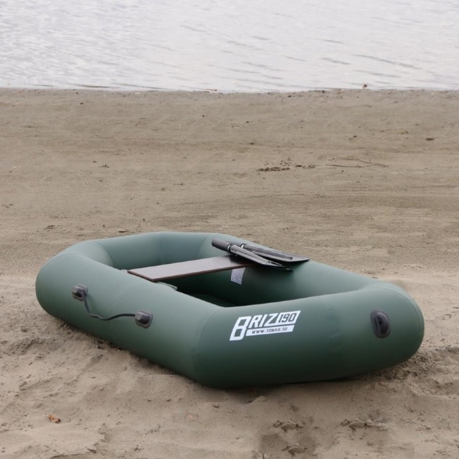 Лодка ПВХ Тонар Бриз 190 с гребками (зеленая) (72572)