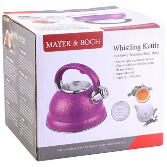 Чайник 3л нерж/сталь со свистком Mayer&Boch (31212) Чайник 3л нерж/сталь со свистком Mayer&Boch (31212)